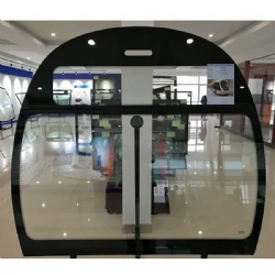 Railway Tempered Glass with Anti-Graffiti Film for Metro and Trams Door Glass